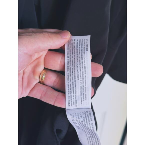 Abercrombie & Fitch Black Twist Front Button Up Shirt Dress Small Quiet Luxury - Picture 9 of 9